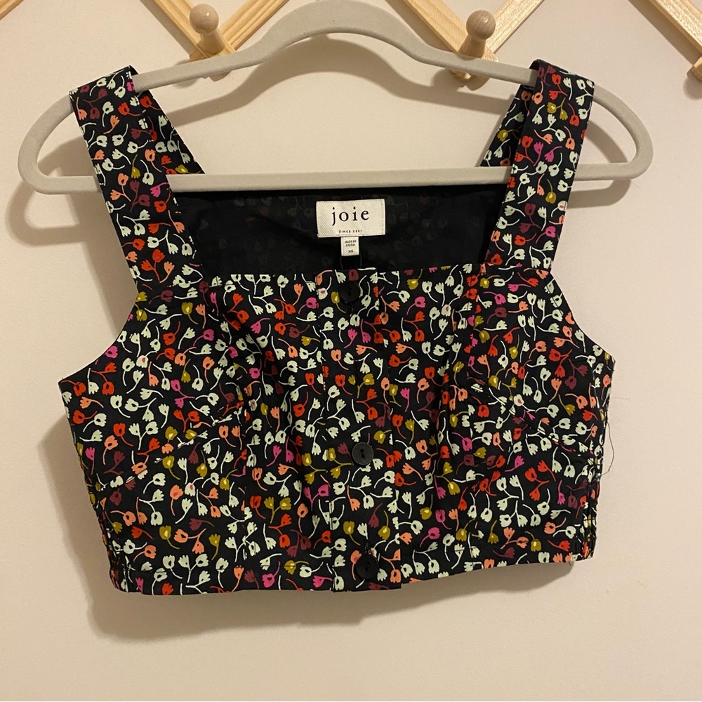 NWT Joie Floral Cropped Tank size Medium